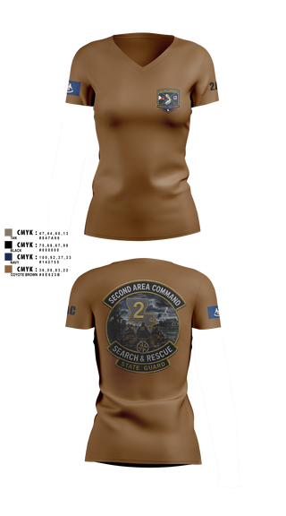 Womens Short Sleeve Vneck Shirt, Louisiana State Guard, Army, Teamtime, Team time, sublimation, custom sports apparel, team uniforms, spirit wear, spiritwear, sports uniforms, custom shirts, team store, custom team store, fundraiser sports, apparel fundraiser