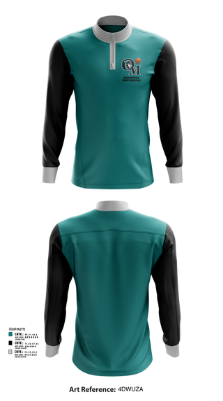 Quarter Zip Jacket, Organ Mountain Knights Basketball, Men's Basketball, Teamtime, Team time, sublimation, custom sports apparel, team uniforms, spirit wear, spiritwear, sports uniforms, custom shirts, team store, custom team store, fundraiser sports, apparel fundraiser