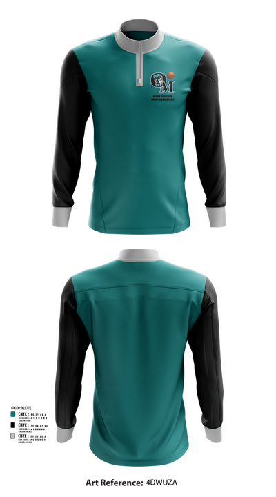Organ Mountain Knights Basketball 63063900 Quarter Zip Jacket - 40