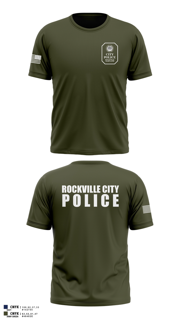 Rockville City Police 51185613 Old School Cotton Feel Shirt - 7