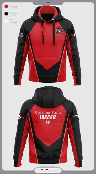 Hoodie, Corning Boys Soccer, Men's Soccer, Teamtime, Team time, sublimation, custom sports apparel, team uniforms, spirit wear, spiritwear, sports uniforms, custom shirts, team store, custom team store, fundraiser sports, apparel fundraiser