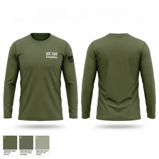 Long Sleeve Performance Shirt, ICE ERO Columbia, Police, Teamtime, Team time, sublimation, custom sports apparel, team uniforms, spirit wear, spiritwear, sports uniforms, custom shirts, team store, custom team store, fundraiser sports, apparel fundraiser