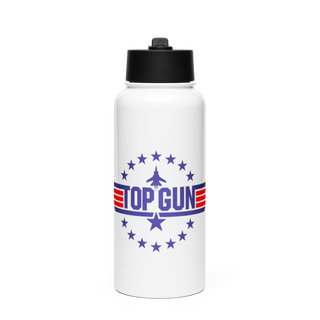 Lake City Thunder 75330803 Stainless Steel Water Bottle with a Straw Lid