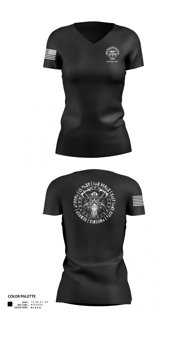 Womens Short Sleeve Vneck Shirt, Denver MRCO, , Teamtime, Team time, sublimation, custom sports apparel, team uniforms, spirit wear, spiritwear, sports uniforms, custom shirts, team store, custom team store, fundraiser sports, apparel fundraiser