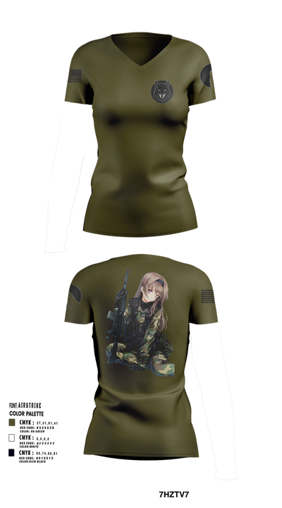 The House of Wolves 15600458 Women's Short Sleeve V-neck Shirt - 23