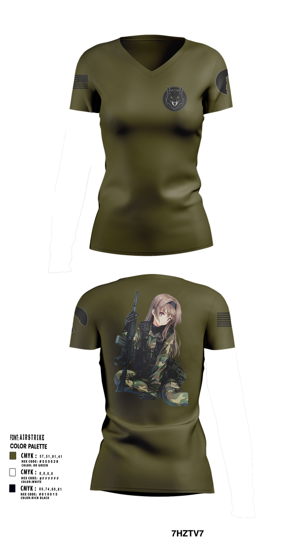 Womens Short Sleeve Vneck Shirt, The House of Wolves, , Teamtime, Team time, sublimation, custom sports apparel, team uniforms, spirit wear, spiritwear, sports uniforms, custom shirts, team store, custom team store, fundraiser sports, apparel fundraiser