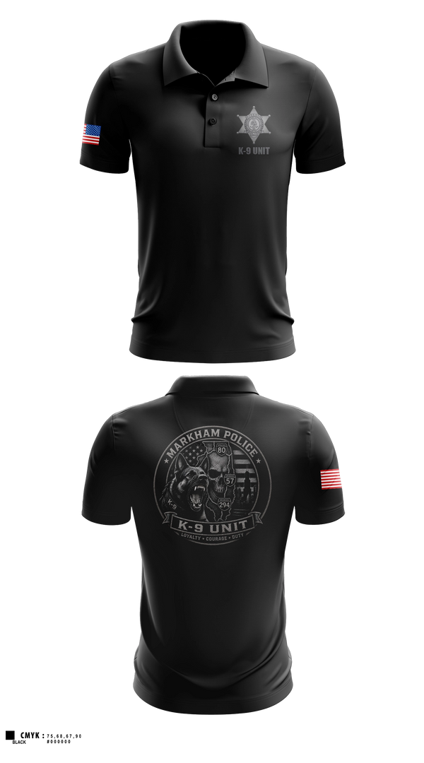 Short Sleeve Performance Polo, Markham Police K9 Unit, Police, Teamtime, Team time, sublimation, custom sports apparel, team uniforms, spirit wear, spiritwear, sports uniforms, custom shirts, team store, custom team store, fundraiser sports, apparel fundraiser