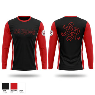 Long Sleeve Performance Shirt, Lil Rebels GP, Softball, Teamtime, Team time, sublimation, custom sports apparel, team uniforms, spirit wear, spiritwear, sports uniforms, custom shirts, team store, custom team store, fundraiser sports, apparel fundraiser