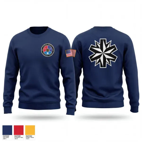 Crew Neck Sweatshirt, Public Safety Training Center, Fire Department, Teamtime, Team time, sublimation, custom sports apparel, team uniforms, spirit wear, spiritwear, sports uniforms, custom shirts, team store, custom team store, fundraiser sports, apparel fundraiser