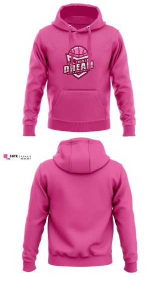 Hoodie, Illinois Dream, Women's Basketball, Teamtime, Team time, sublimation, custom sports apparel, team uniforms, spirit wear, spiritwear, sports uniforms, custom shirts, team store, custom team store, fundraiser sports, apparel fundraiser
