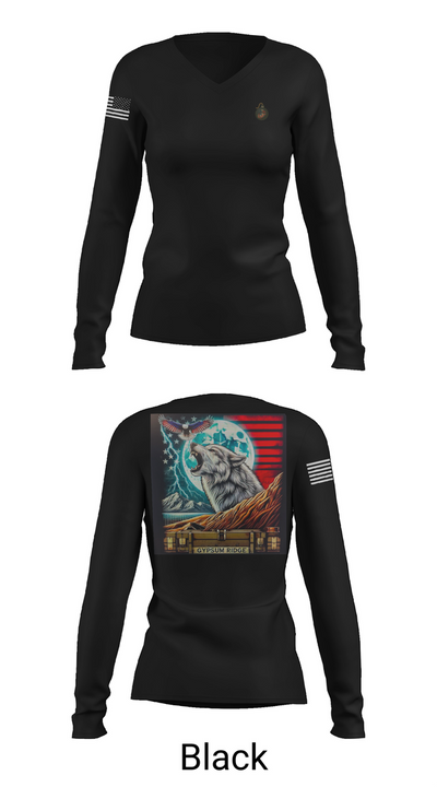 1st Combat Readiness Regiment 40922335 Women's Long Sleeve V-neck Shirt - 37