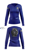 4th Precinct 85110542 Women's Long Sleeve V-neck Shirt - 72