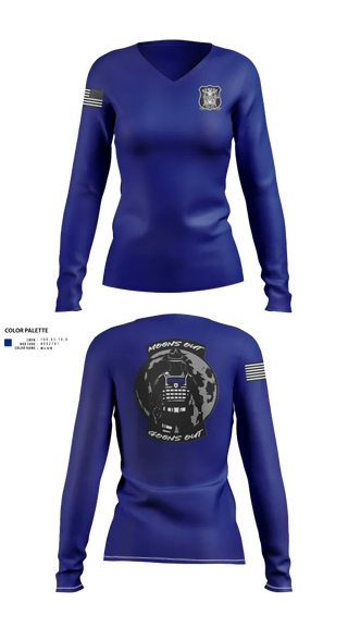 Womens Long Sleeve Vneck Shirt, 4th Precinct, Police, Teamtime, Team time, sublimation, custom sports apparel, team uniforms, spirit wear, spiritwear, sports uniforms, custom shirts, team store, custom team store, fundraiser sports, apparel fundraiser