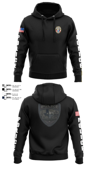 Hoodie, Sour Lake Police Department, Police, Teamtime, Team time, sublimation, custom sports apparel, team uniforms, spirit wear, spiritwear, sports uniforms, custom shirts, team store, custom team store, fundraiser sports, apparel fundraiser