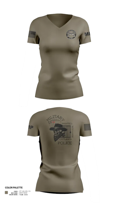 3RD PLATOON OUTLAWS Women's Short Sleeve V-neck Shirt - 20