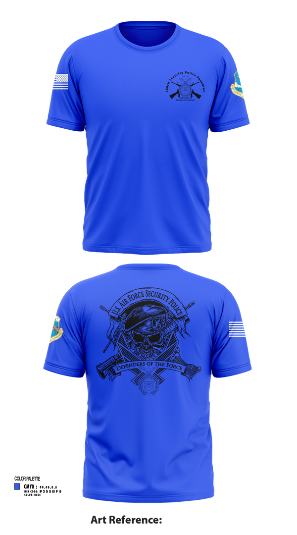 Short Sleeve Performance Shirt, 380th Security Police Squadron, , Teamtime, Team time, sublimation, custom sports apparel, team uniforms, spirit wear, spiritwear, sports uniforms, custom shirts, team store, custom team store, fundraiser sports, apparel fundraiser