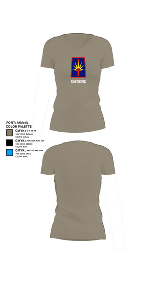 Womens Short Sleeve Vneck Shirt, 204thFSC, National Guard, Teamtime, Team time, sublimation, custom sports apparel, team uniforms, spirit wear, spiritwear, sports uniforms, custom shirts, team store, custom team store, fundraiser sports, apparel fundraiser