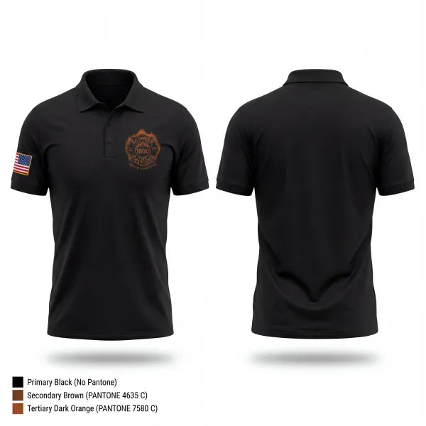 Short Sleeve Performance Polo, Cowee Volunteer Fire Rescue, Fire Department, Teamtime, Team time, sublimation, custom sports apparel, team uniforms, spirit wear, spiritwear, sports uniforms, custom shirts, team store, custom team store, fundraiser sports, apparel fundraiser