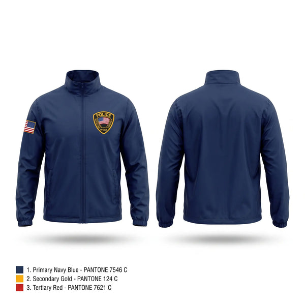 Windbreaker, Wheeling Police Department, Police, Teamtime, Team time, sublimation, custom sports apparel, team uniforms, spirit wear, spiritwear, sports uniforms, custom shirts, team store, custom team store, fundraiser sports, apparel fundraiser