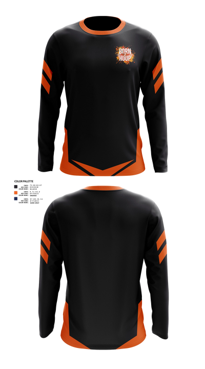 BORN 2 HOOP 23591335 Long Sleeve Performance Shirt - 21