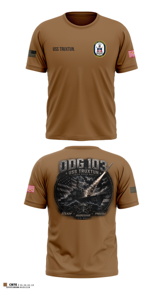 Old School Cotton Feel Shirt, USS Truxtun DDG 103, Navy, Teamtime, Team time, sublimation, custom sports apparel, team uniforms, spirit wear, spiritwear, sports uniforms, custom shirts, team store, custom team store, fundraiser sports, apparel fundraiser