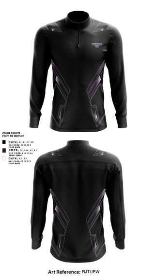 Quarter Zip Jacket, Wranglers VBC, Women's Volleyball, Teamtime, Team time, sublimation, custom sports apparel, team uniforms, spirit wear, spiritwear, sports uniforms, custom shirts, team store, custom team store, fundraiser sports, apparel fundraiser
