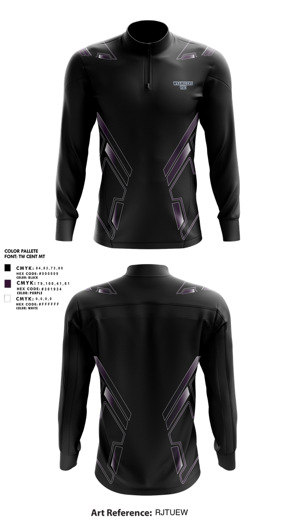 Quarter Zip Jacket, Wranglers VBC, Women's Volleyball, Teamtime, Team time, sublimation, custom sports apparel, team uniforms, spirit wear, spiritwear, sports uniforms, custom shirts, team store, custom team store, fundraiser sports, apparel fundraiser