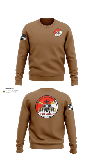 Crew Neck Sweatshirt, 7th Squadron, Sixth Cavalry Regiment, , Teamtime, Team time, sublimation, custom sports apparel, team uniforms, spirit wear, spiritwear, sports uniforms, custom shirts, team store, custom team store, fundraiser sports, apparel fundraiser