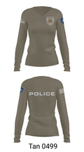 Vincennes Police Department 76255219 Women's Long Sleeve V-neck Shirt - 73