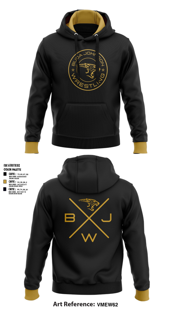 Hoodie, Buda Johnson Jaguars Wrestling, Wrestling, Teamtime, Team time, sublimation, custom sports apparel, team uniforms, spirit wear, spiritwear, sports uniforms, custom shirts, team store, custom team store, fundraiser sports, apparel fundraiser
