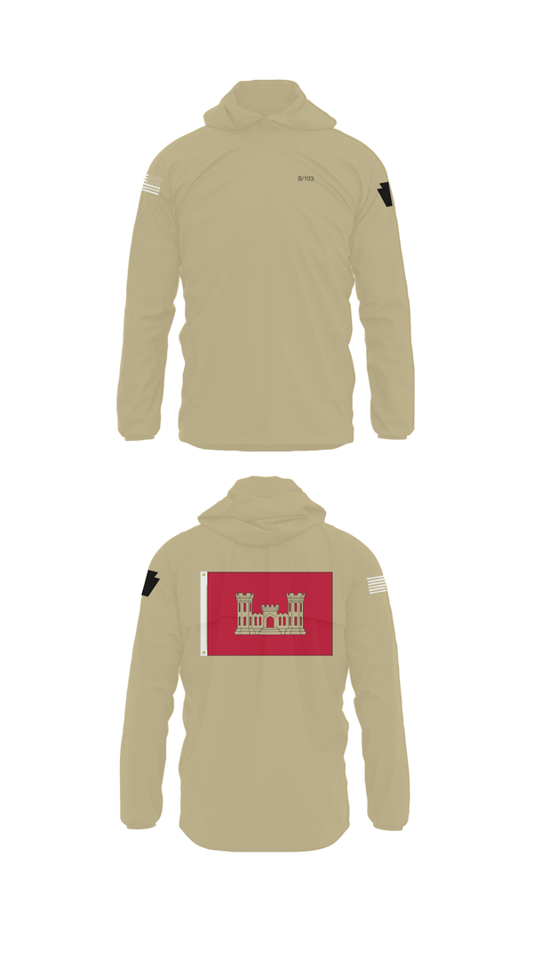 Windbreaker, B 103 EN BN, National Guard, Teamtime, Team time, sublimation, custom sports apparel, team uniforms, spirit wear, spiritwear, sports uniforms, custom shirts, team store, custom team store, fundraiser sports, apparel fundraiser