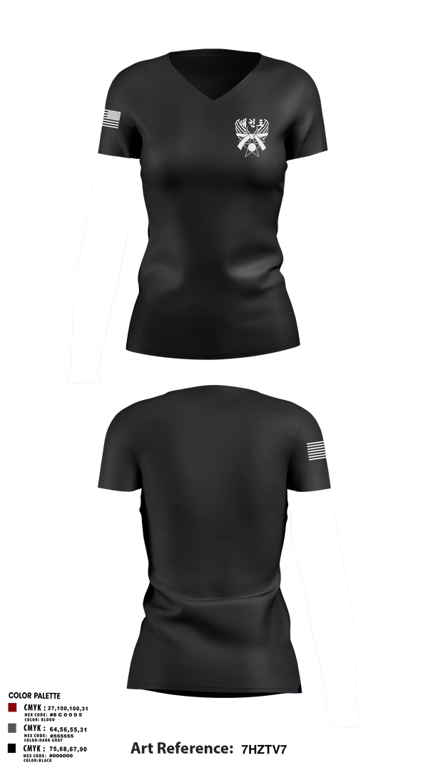Womens Short Sleeve Vneck Shirt, 319th IEW, , Teamtime, Team time, sublimation, custom sports apparel, team uniforms, spirit wear, spiritwear, sports uniforms, custom shirts, team store, custom team store, fundraiser sports, apparel fundraiser