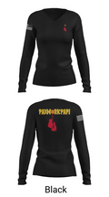 PADWORKPAPI 14529030 Women's Long Sleeve V-neck Shirt - 35