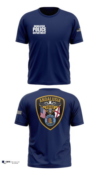 Short Sleeve Performance Shirt, Andalusia Police Department, Police, Teamtime, Team time, sublimation, custom sports apparel, team uniforms, spirit wear, spiritwear, sports uniforms, custom shirts, team store, custom team store, fundraiser sports, apparel fundraiser