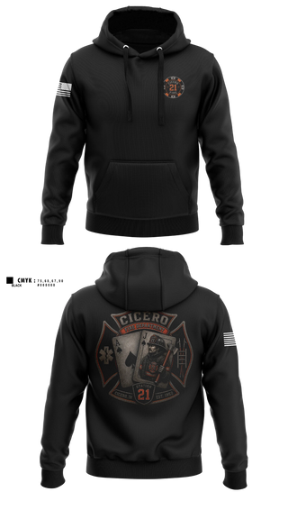 Hoodie, Cicero Fire Department, Fire Department, Teamtime, Team time, sublimation, custom sports apparel, team uniforms, spirit wear, spiritwear, sports uniforms, custom shirts, team store, custom team store, fundraiser sports, apparel fundraiser