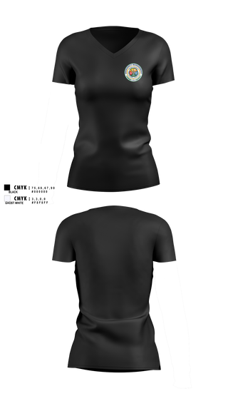 Womens Short Sleeve Vneck Shirt, CCRI Emergency Management / Emergency Operations Center, Fire Department, Teamtime, Team time, sublimation, custom sports apparel, team uniforms, spirit wear, spiritwear, sports uniforms, custom shirts, team store, custom team store, fundraiser sports, apparel fundraiser