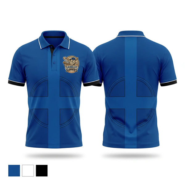 Short Sleeve Performance Polo, SANDLOT SLUGGERS, Baseball, Teamtime, Team time, sublimation, custom sports apparel, team uniforms, spirit wear, spiritwear, sports uniforms, custom shirts, team store, custom team store, fundraiser sports, apparel fundraiser