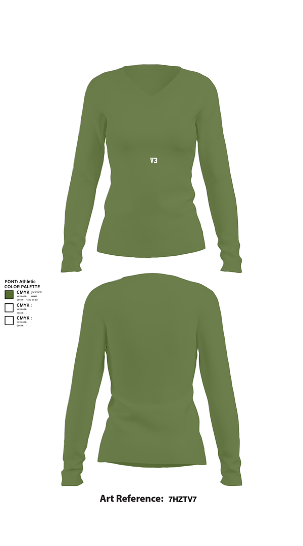 Womens Long Sleeve Vneck Shirt, V3, , Teamtime, Team time, sublimation, custom sports apparel, team uniforms, spirit wear, spiritwear, sports uniforms, custom shirts, team store, custom team store, fundraiser sports, apparel fundraiser