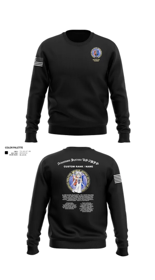Crew Neck Sweatshirt, Fort Leonard Wood Basic Military Police Schoolhouse Instructors & Faculty, , Teamtime, Team time, sublimation, custom sports apparel, team uniforms, spirit wear, spiritwear, sports uniforms, custom shirts, team store, custom team store, fundraiser sports, apparel fundraiser