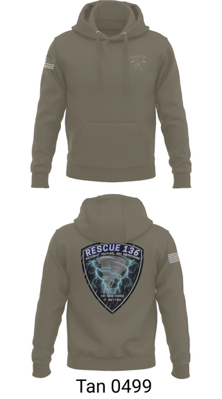 Hoodie, Rescue 136, Fire Department, Teamtime, Team time, sublimation, custom sports apparel, team uniforms, spirit wear, spiritwear, sports uniforms, custom shirts, team store, custom team store, fundraiser sports, apparel fundraiser