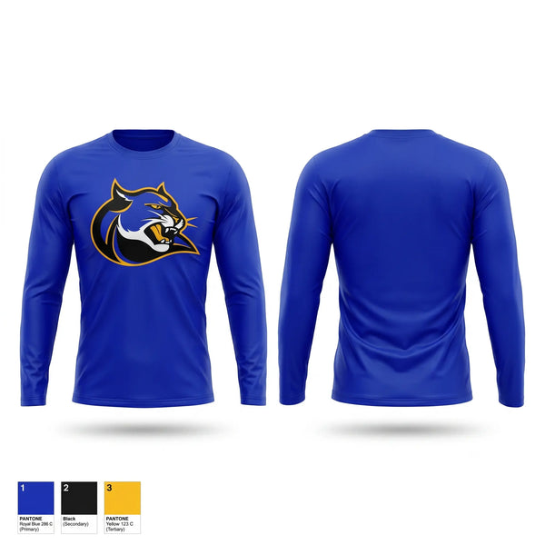 Long Sleeve Performance Shirt, Dr. Henry A Wise Jr. High School, Track & Field, Teamtime, Team time, sublimation, custom sports apparel, team uniforms, spirit wear, spiritwear, sports uniforms, custom shirts, team store, custom team store, fundraiser sports, apparel fundraiser