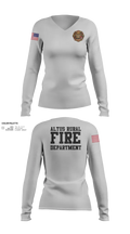 Altus Rural Fire Department 9875548 Women's Long Sleeve V-neck Shirt - 21