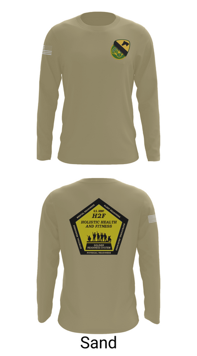 1st Cav 3CR 22311703 Long Sleeve Performance Shirt 86