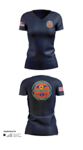 JEFFERSON COUNTY EMS Women's Short Sleeve V-neck Shirt - 21