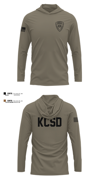 Long Sleeve Hooded Sun Shirt, Kemper County Sheriff’s Office, Police, Teamtime, Team time, sublimation, custom sports apparel, team uniforms, spirit wear, spiritwear, sports uniforms, custom shirts, team store, custom team store, fundraiser sports, apparel fundraiser