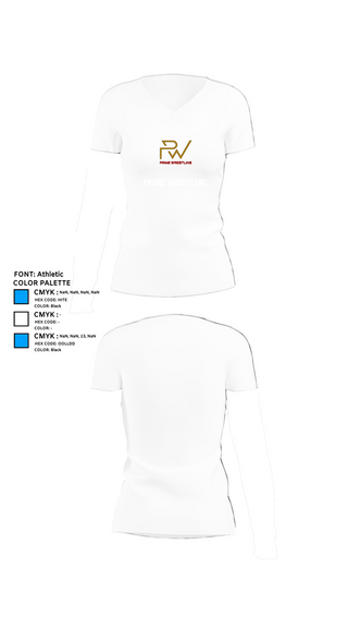 Womens Short Sleeve Vneck Shirt, Prime Wrestling, Wrestling, Teamtime, Team time, sublimation, custom sports apparel, team uniforms, spirit wear, spiritwear, sports uniforms, custom shirts, team store, custom team store, fundraiser sports, apparel fundraiser
