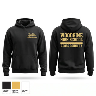Hoodie, Woodbine High School Cross Country, Cross Country, Teamtime, Team time, sublimation, custom sports apparel, team uniforms, spirit wear, spiritwear, sports uniforms, custom shirts, team store, custom team store, fundraiser sports, apparel fundraiser