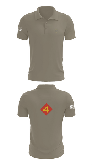 Short Sleeve Performance Polo, 14th Marine regiment 4th Marine corps division, , Teamtime, Team time, sublimation, custom sports apparel, team uniforms, spirit wear, spiritwear, sports uniforms, custom shirts, team store, custom team store, fundraiser sports, apparel fundraiser