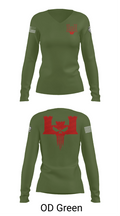 B co 334th BEB 63432042 Women's Long Sleeve V-neck Shirt - 57