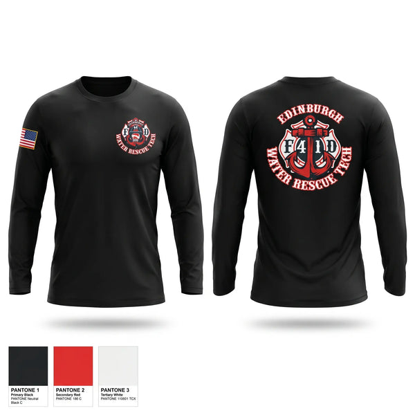 Long Sleeve Performance Shirt, Edinburgh Water Rescue, Fire Department, Teamtime, Team time, sublimation, custom sports apparel, team uniforms, spirit wear, spiritwear, sports uniforms, custom shirts, team store, custom team store, fundraiser sports, apparel fundraiser